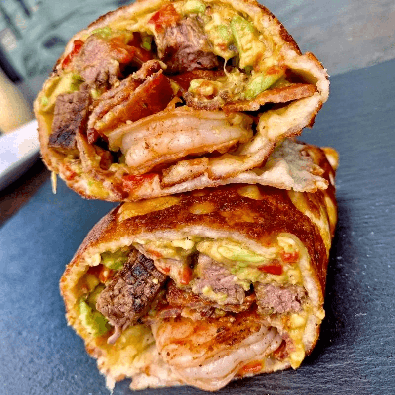 Surf and Turf Burrito.