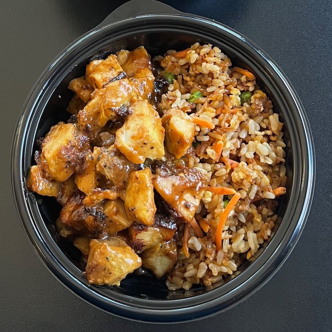 BBQ Chicken with Egg Fried Rice (16 oz).