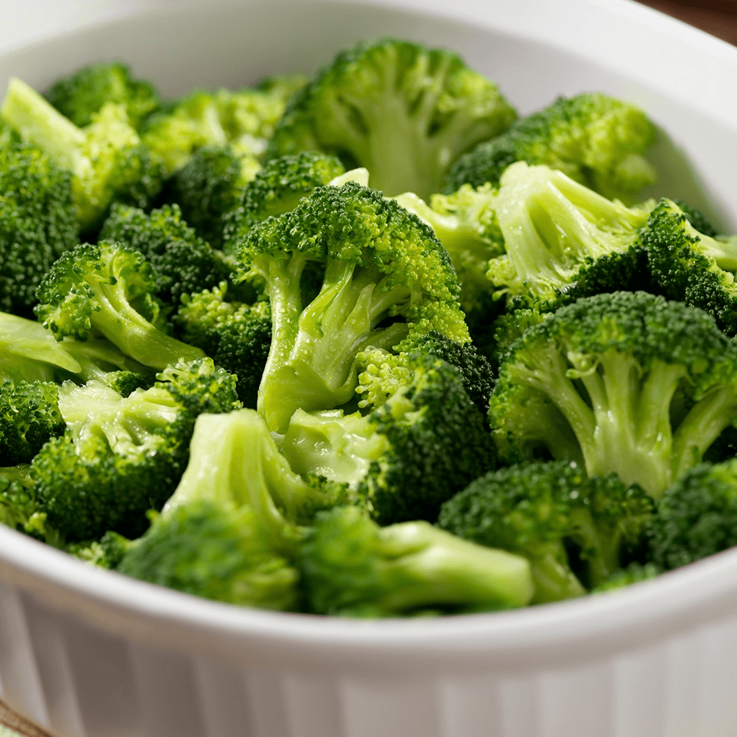 Steamed Broccoli.