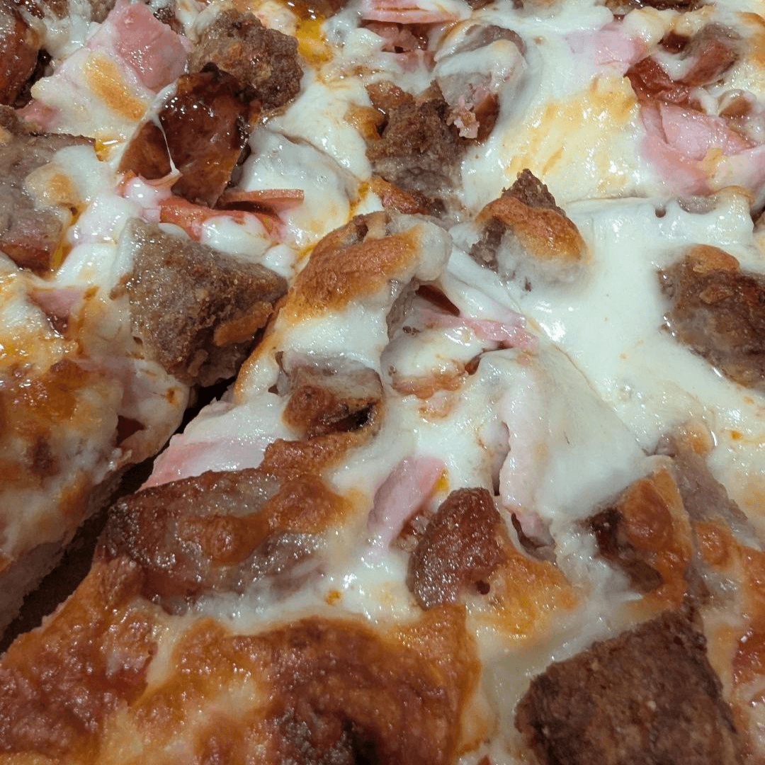 The Meat Loaded Pizza.