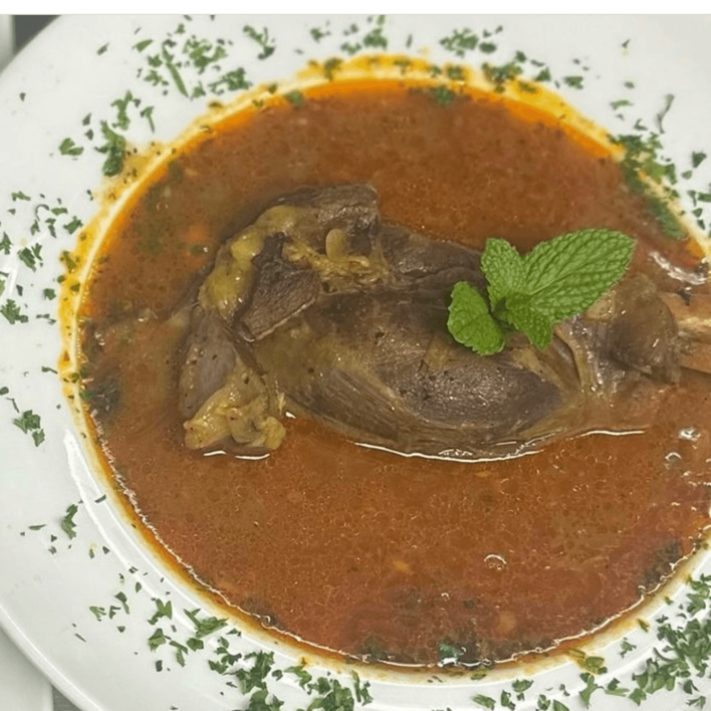 Tender Lamb Shank with Herb-Infused Rice
