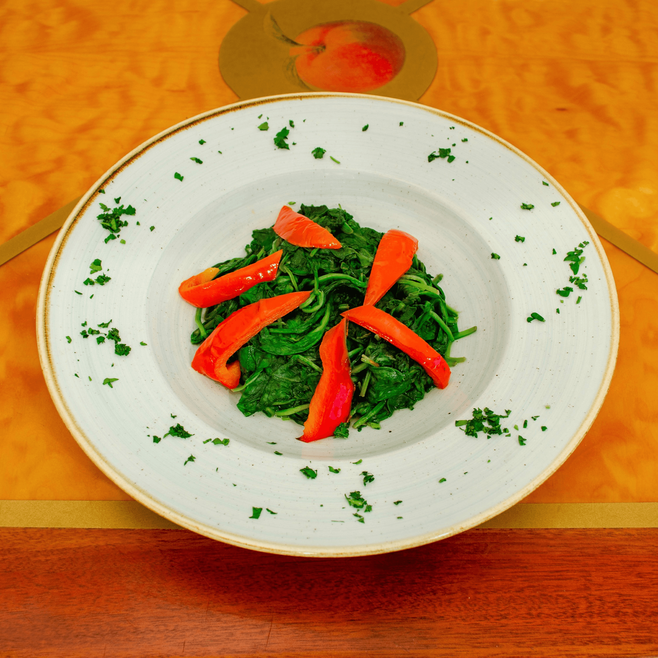 Steamed Baby Spinach.