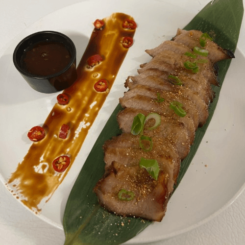 Marinated pork jowl - Appetizer.