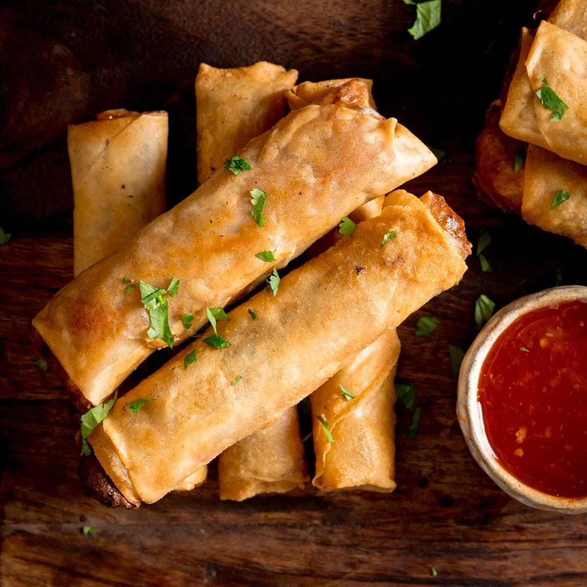Vegetable Spring Rolls.