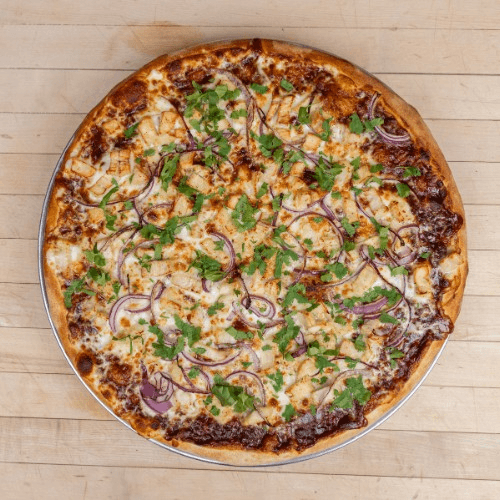 B.B.Q. Chicken Pizza.