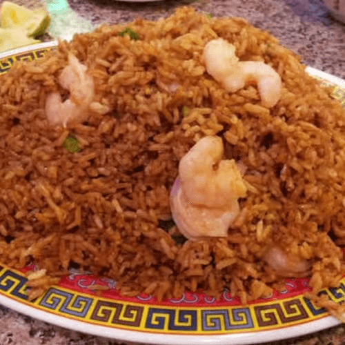 Arroz Frito Con Camaron.