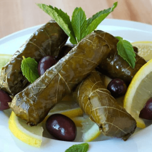 Stuffed Grape Leaves.