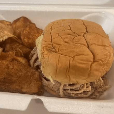 Pulled Pork Sandwich.