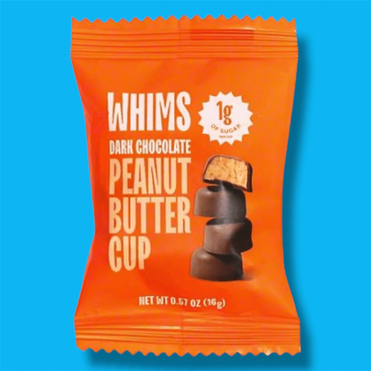 Whims - Individual Dark Chocolate Peanut Butter Cup.