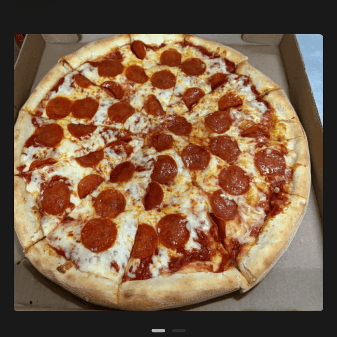 Pepperoni Pizza (Medium 14”).