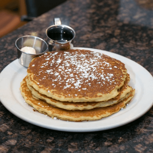 House Buttermilk Pancakes, full stack