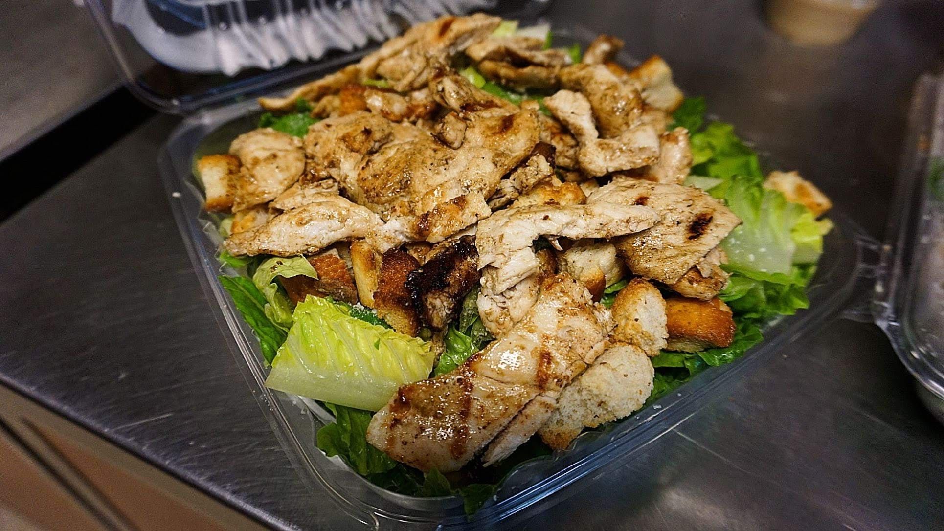 Grilled Chicken Caesar Salad.