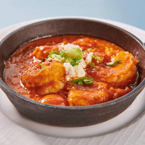 Shrimp Saganaki.