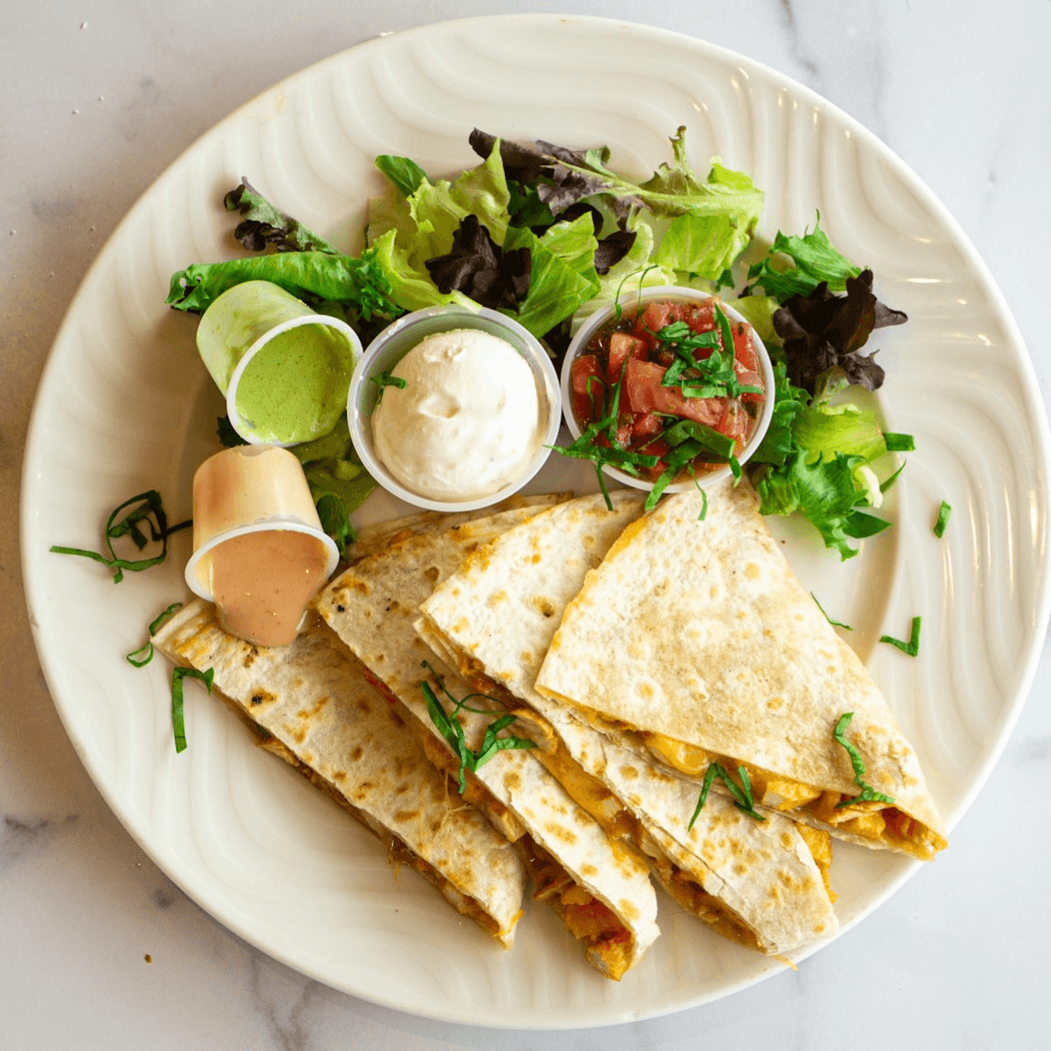 Chicken Quesadilla.