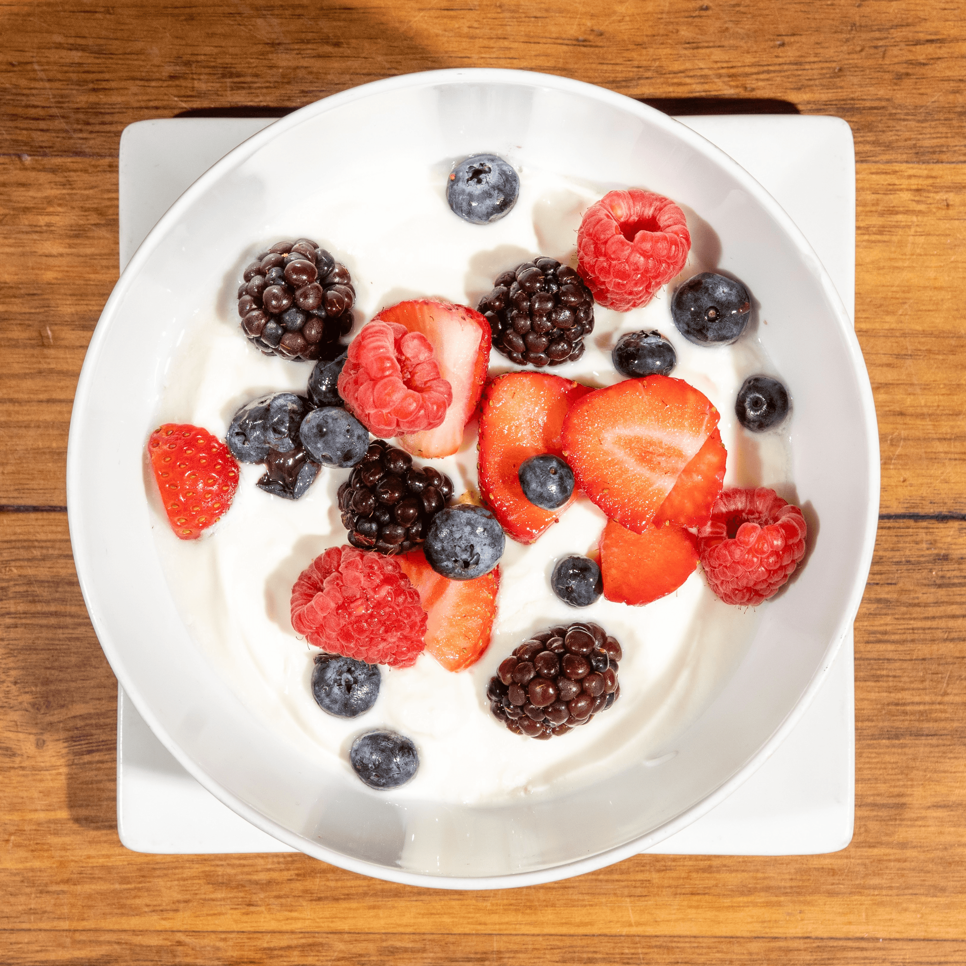 Vanilla Yoghurt with Fresh Fruit.