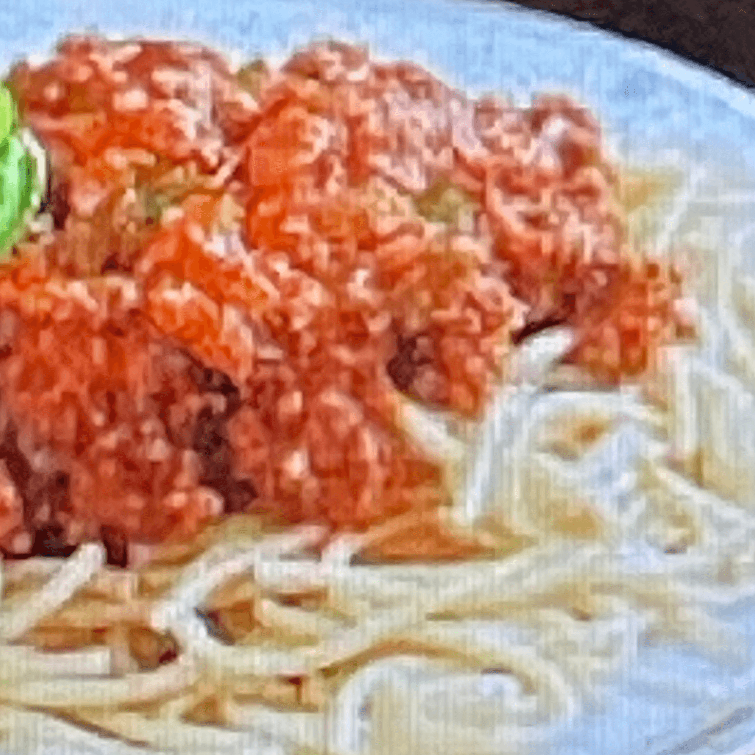 Pasta Meat Sauce Dinner.