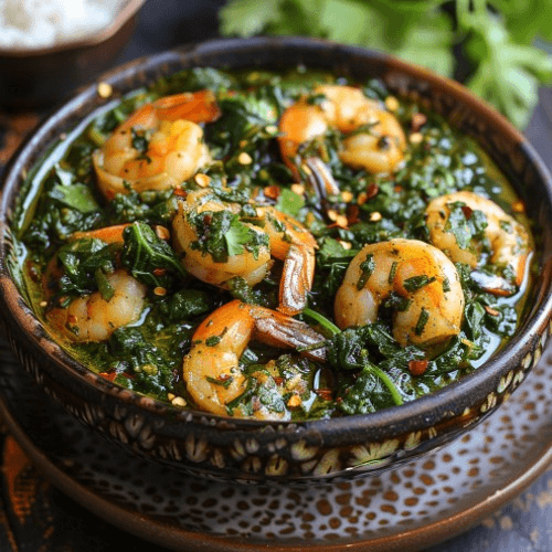 Saag Shrimp