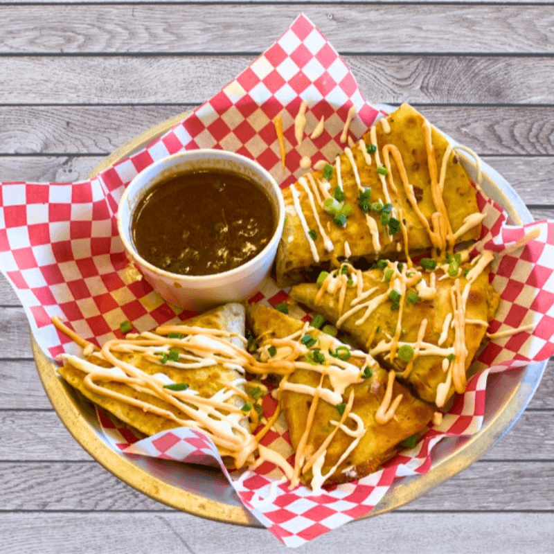 Gumbo Quesadilla.