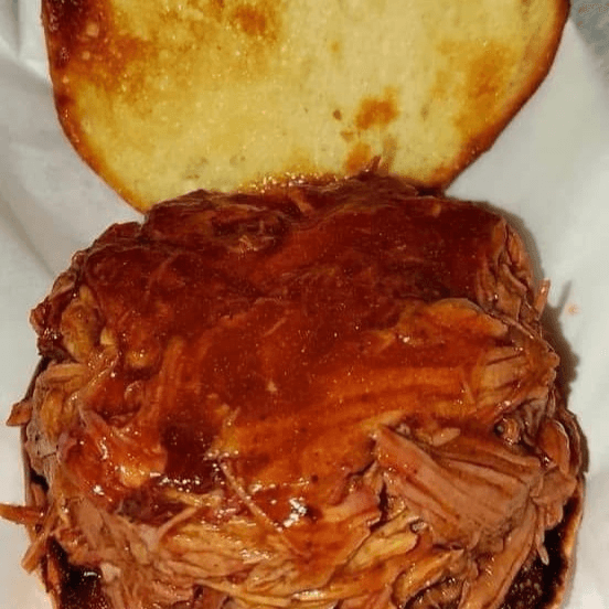 Small Pulled Pork Sandwich.