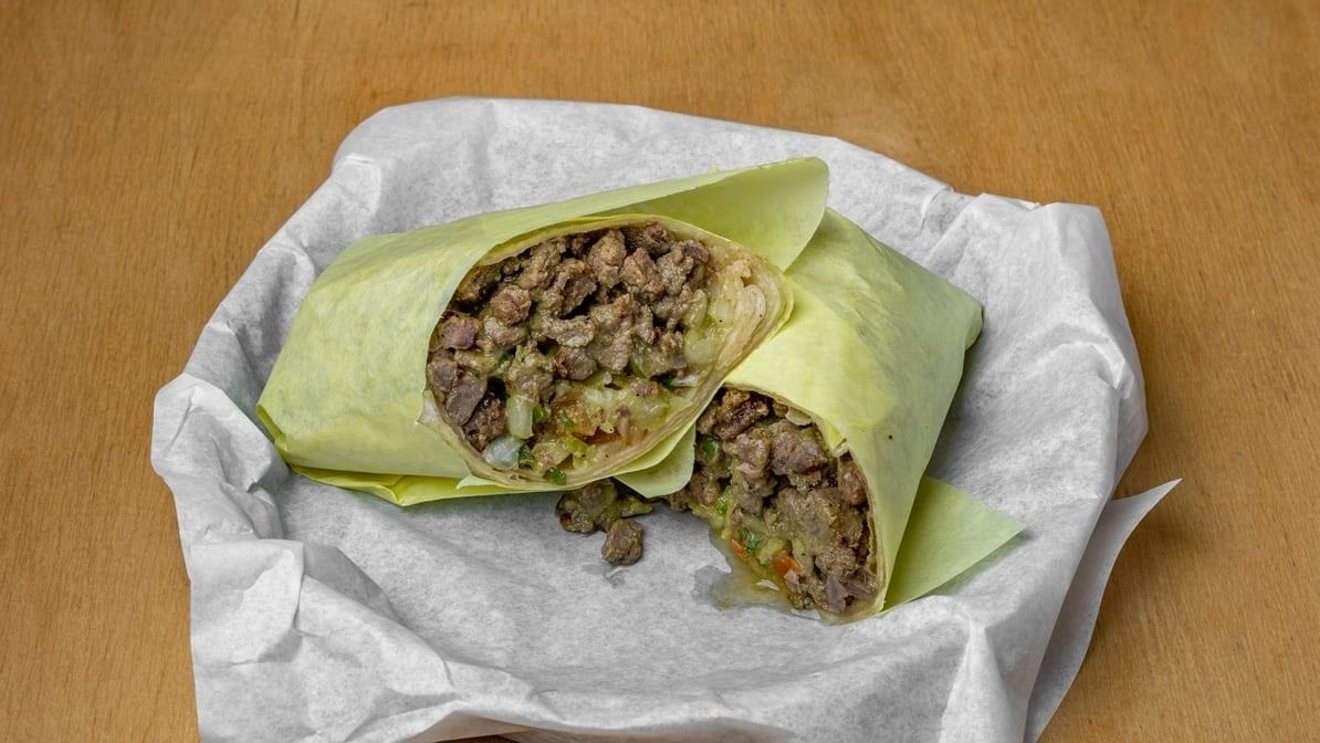 Carne Asada Burrito.