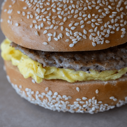 Egg and Meat Sandwich (No Cheese).