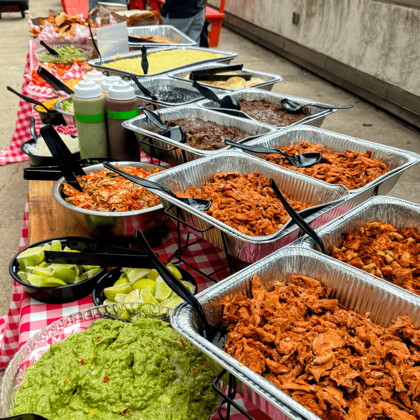 For platters, pick-up and drop-off catering: 