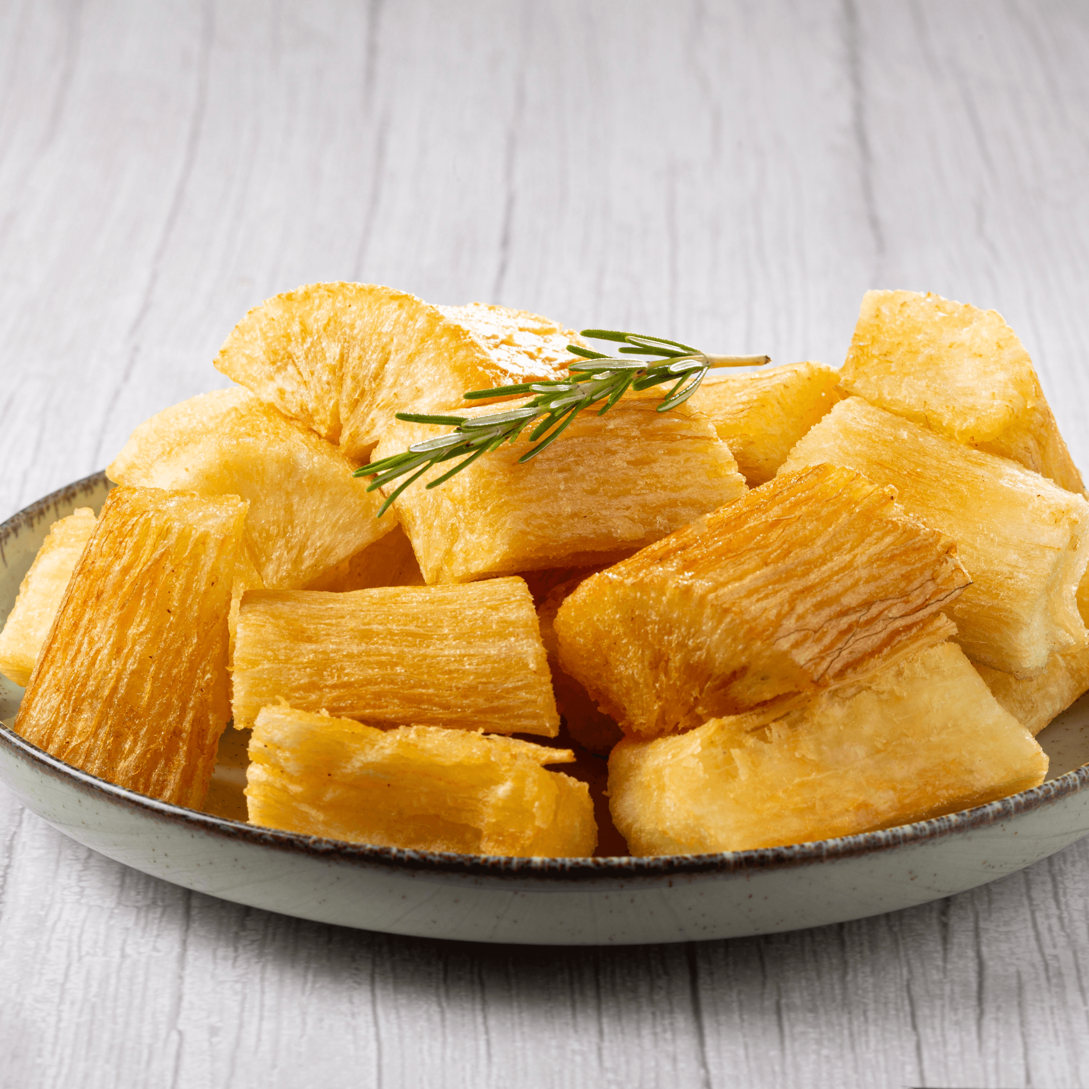 Hand Cut Yucca Fries.