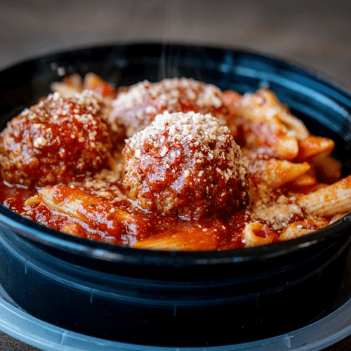 Ziti and Meatballs