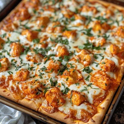 Buffalo Chicken Square Pizza