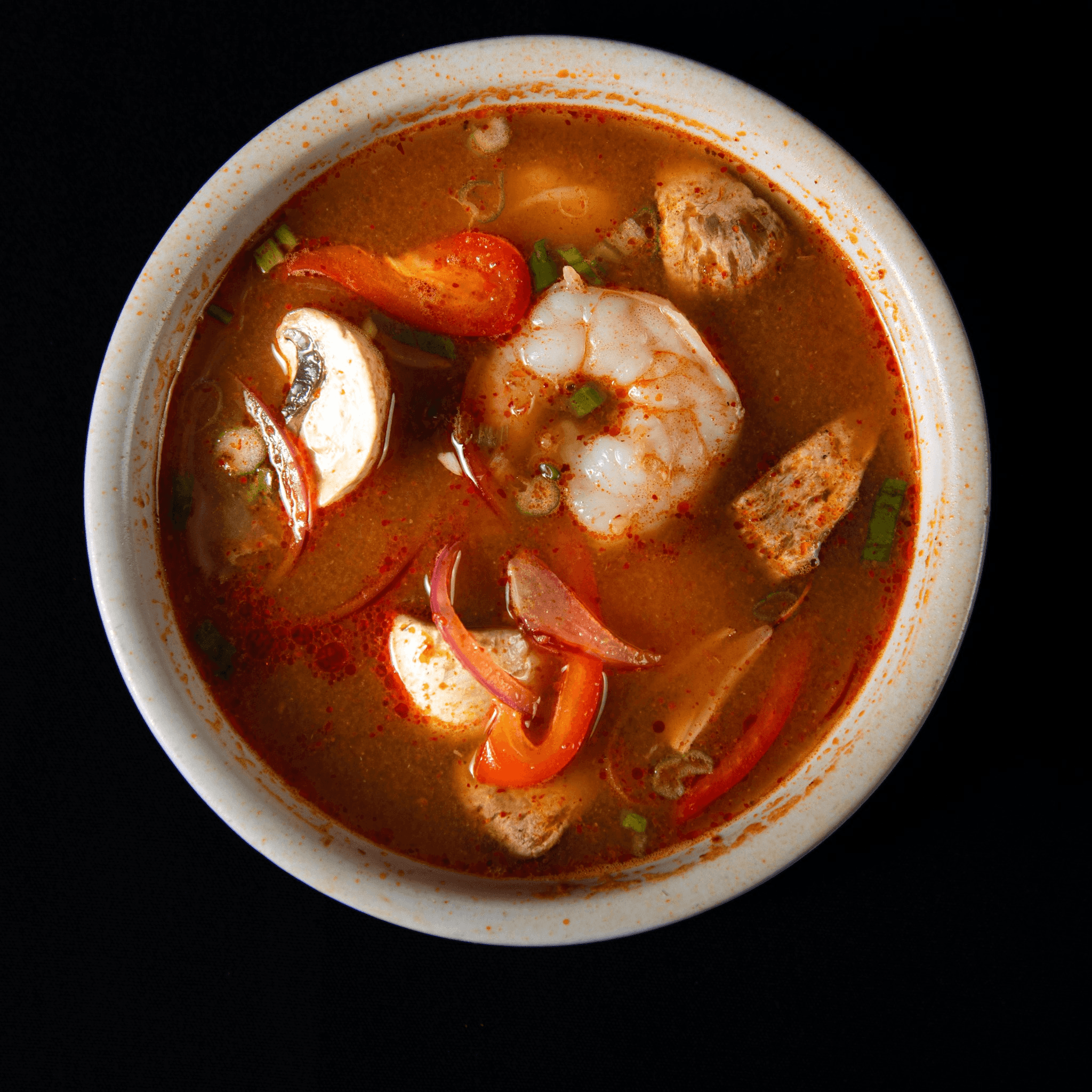 Tom Yum Shrimp.