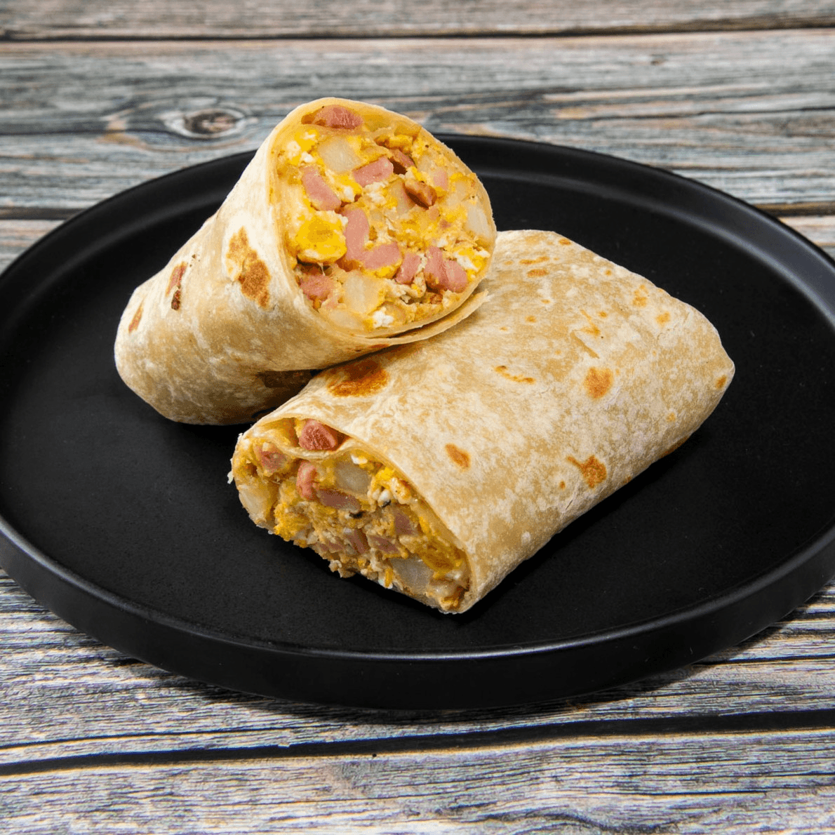 Ham Breakfast Burrito.