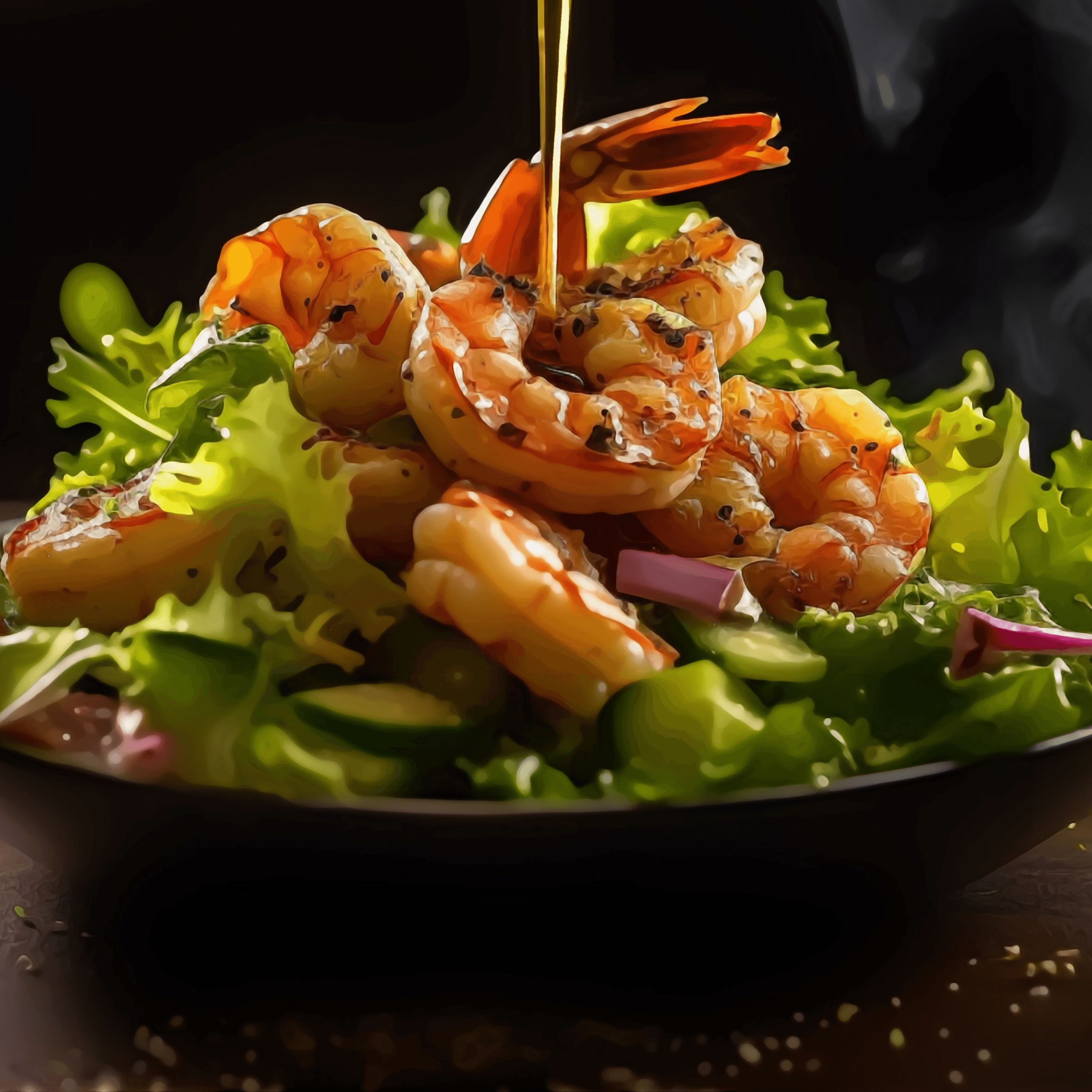 Grilled Shrimp Salad.