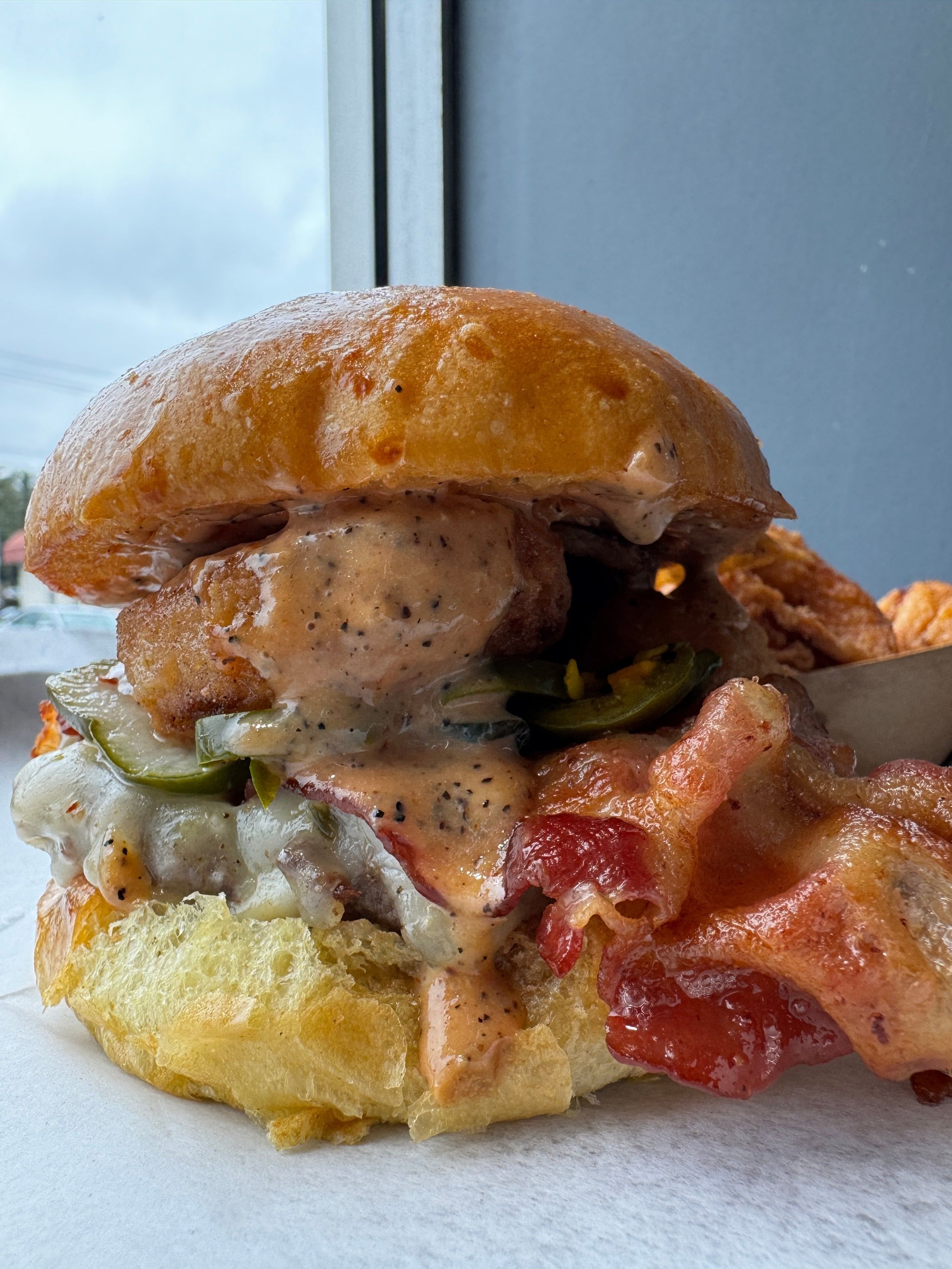 The Gold Rush Burger (Signature Burger).