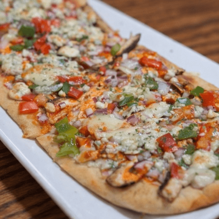 RBS Buffalo Grilled Chicken Flatbread.