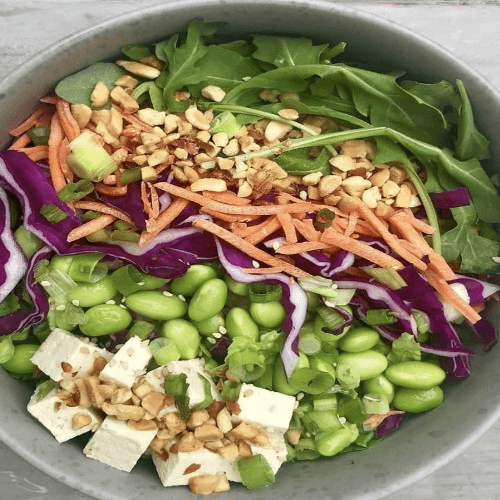 Roasted Sesame Tofu Salad