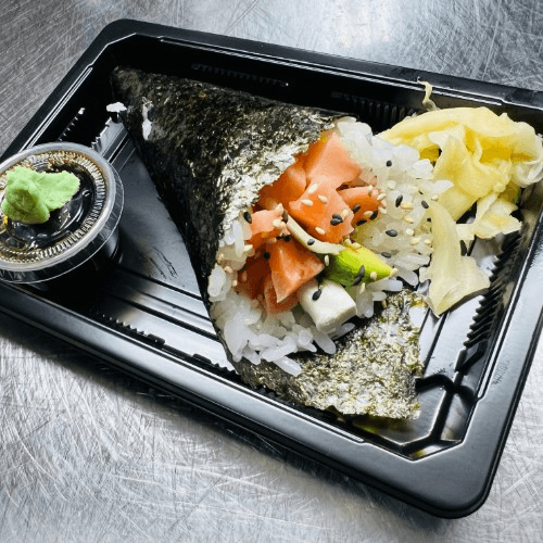 Philadelphia Hand Roll / Temaki (Cooked).