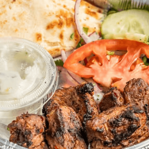 Pork Souvlaki Skewer.