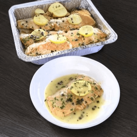 Salmon Piccata Sauce.