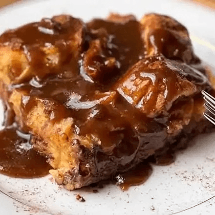 Bread Pudding with Bourbon Sauce.