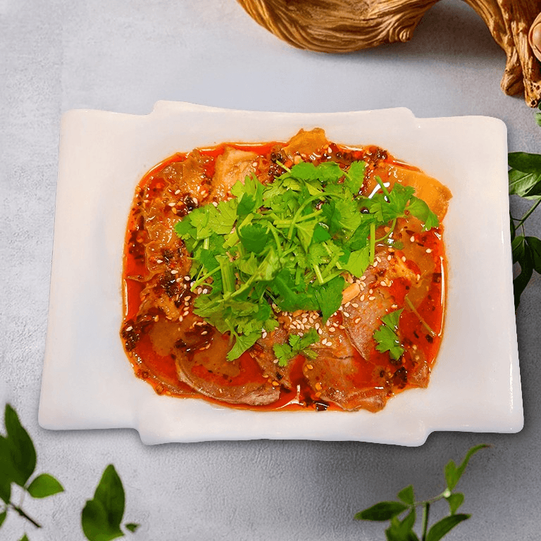 Sliced Beef and Tripe in Chilli Sauce / 夫妻肺片.
