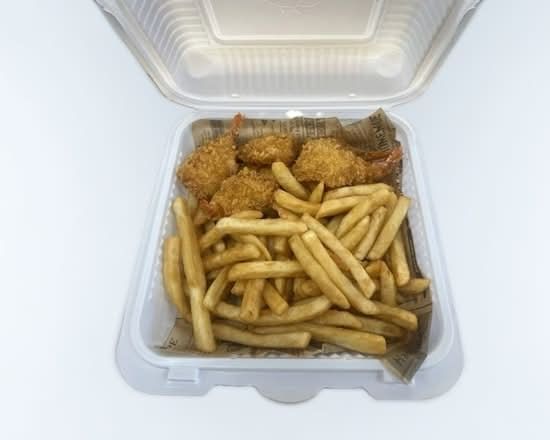 Fried Shrimp and Fries.