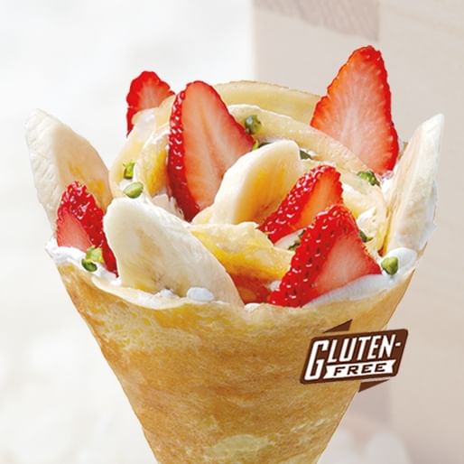 17. Strawberry Banana Crepe (GF).
