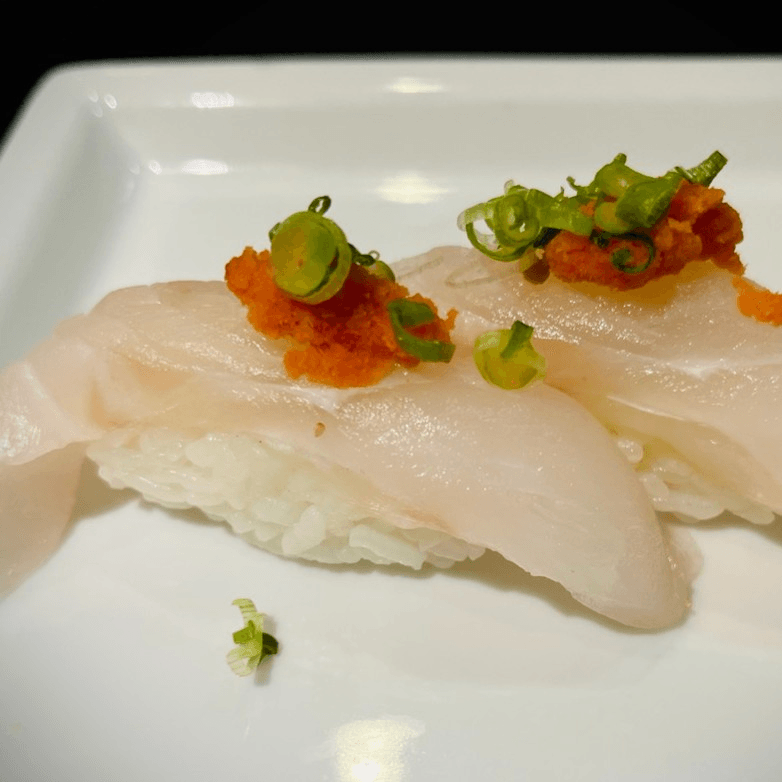 Halibut Sushi.