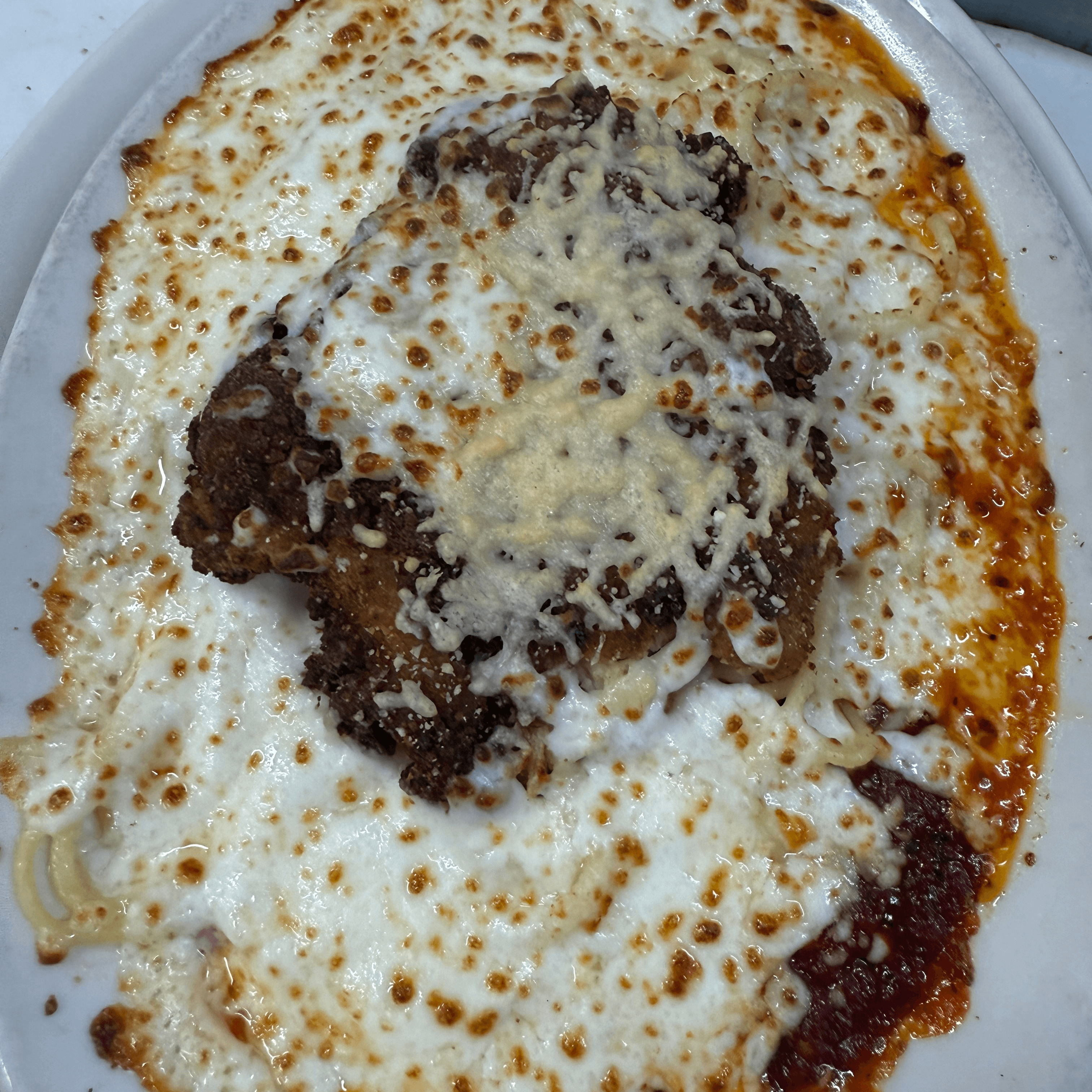 Chicken Parmesan Pasta.