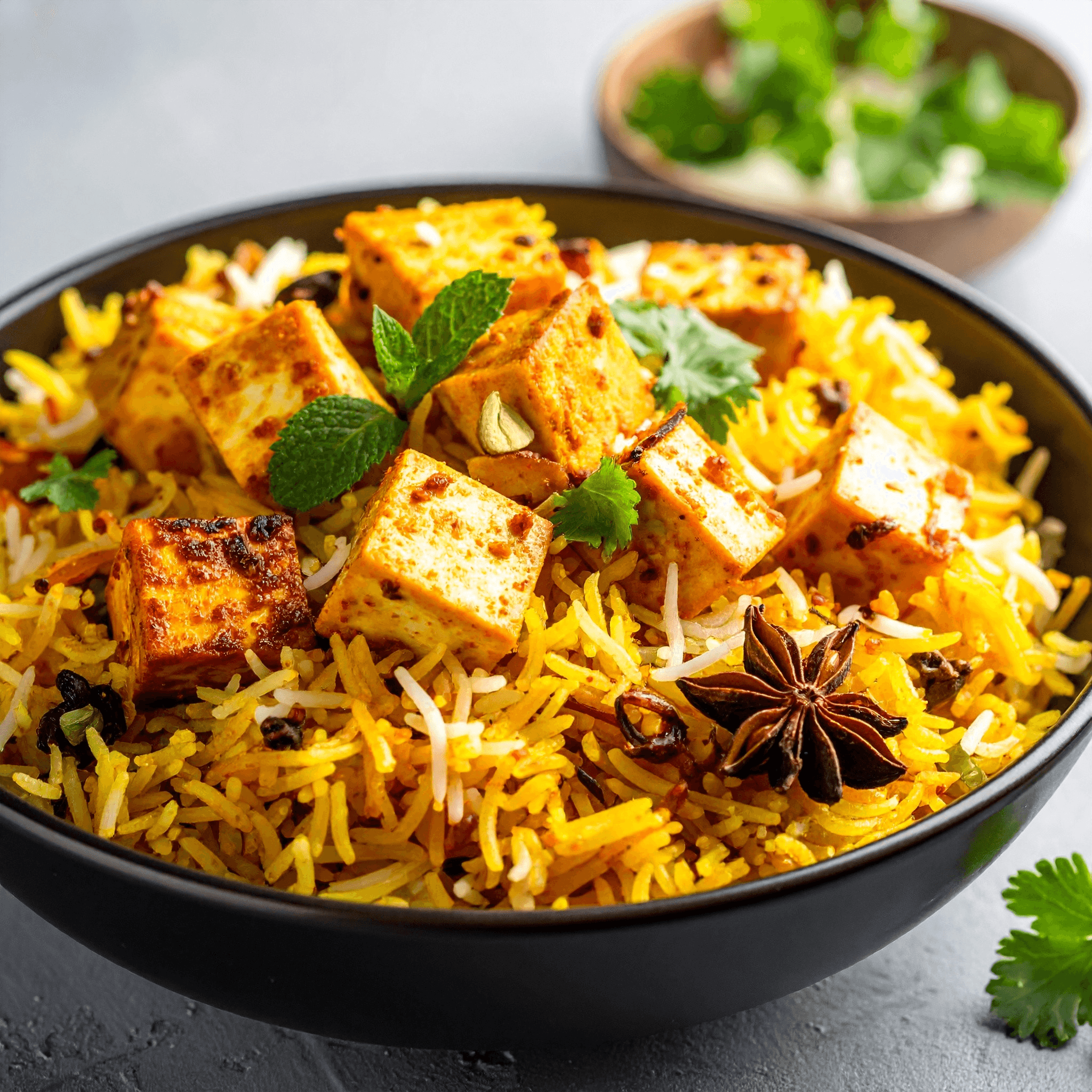 Paneer Biryani.