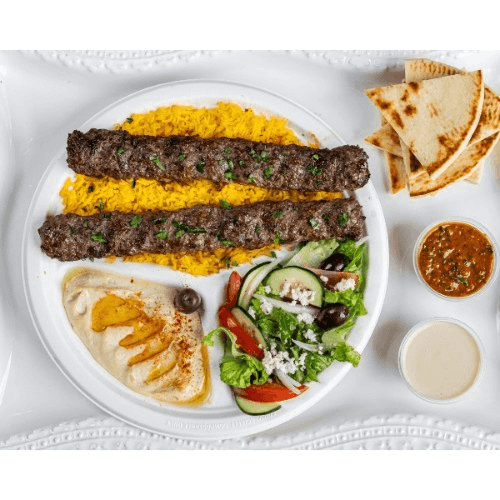 Kafta Kabab Plate.