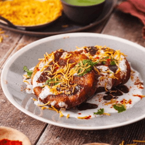 Aloo Tikki Chaat.
