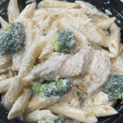 Ziti Chicken Broccoli in an Alfredo Sauce