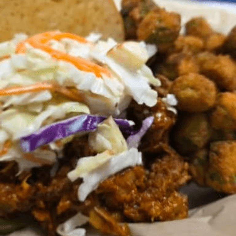 Sloppy Hog Sandwich.