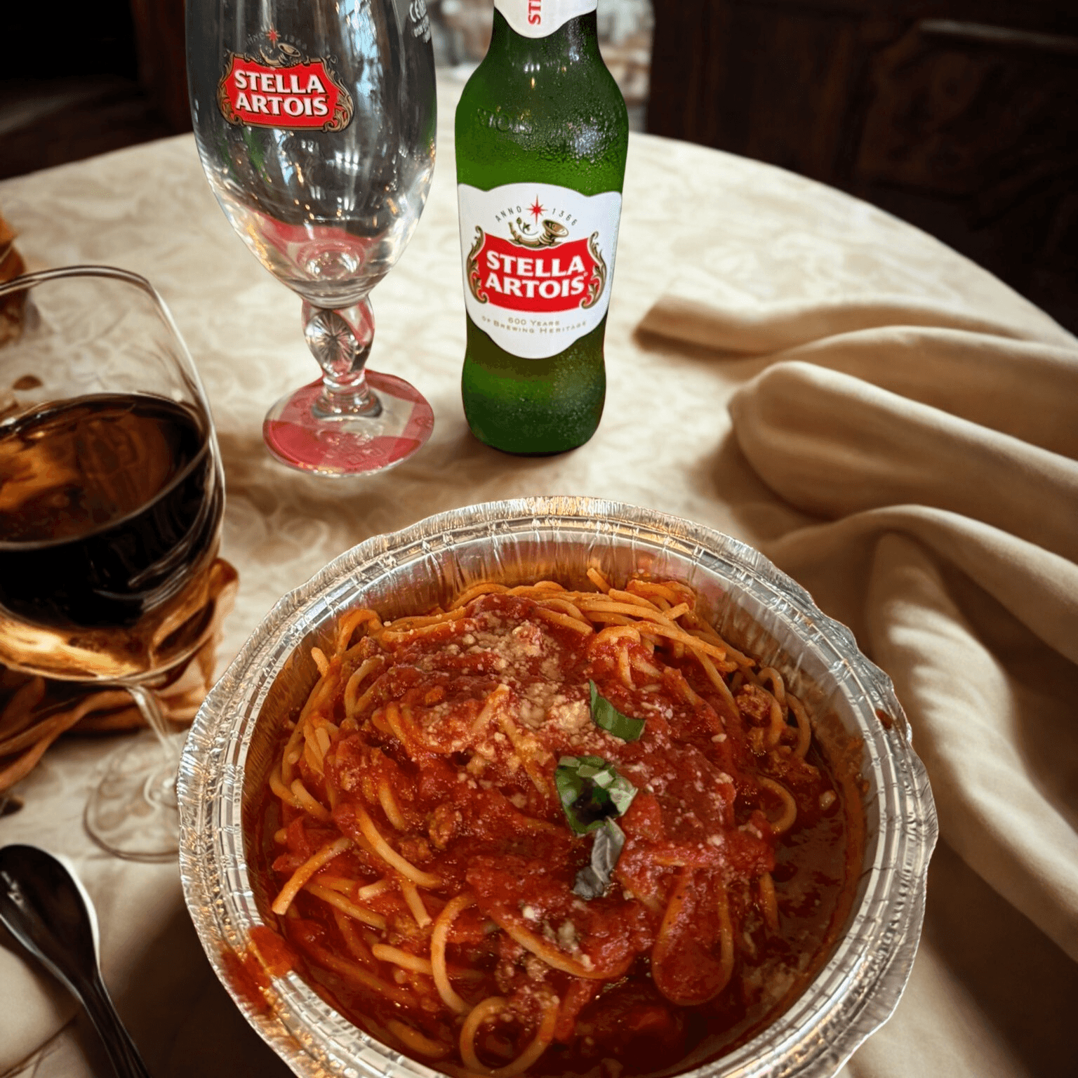 Pasta with Meat Sauce.